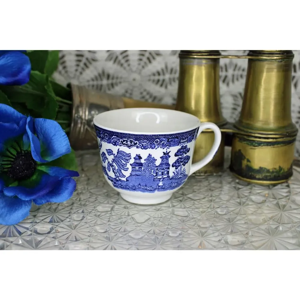 Johnson Brothers Blue Willow Breakfast Tea Cups